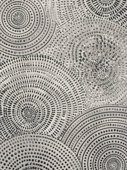 Grijze cirkels in de optische structuur