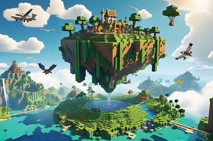 Een digitale wereld van bouwen en overleven