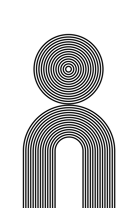 Modern patroon van ritme en contrast