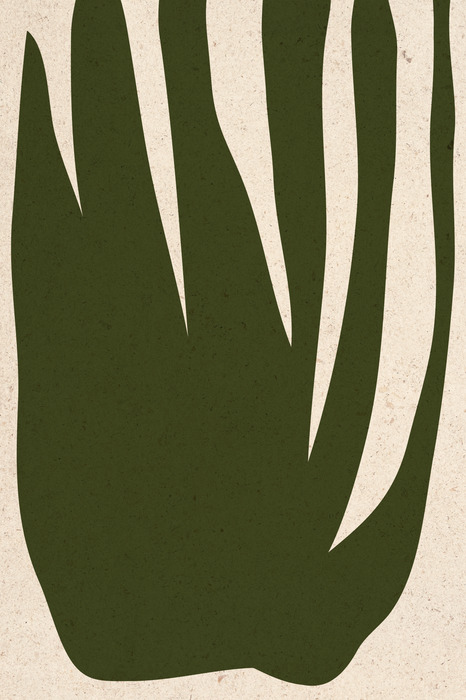 Minimalistische organische vorm in groen