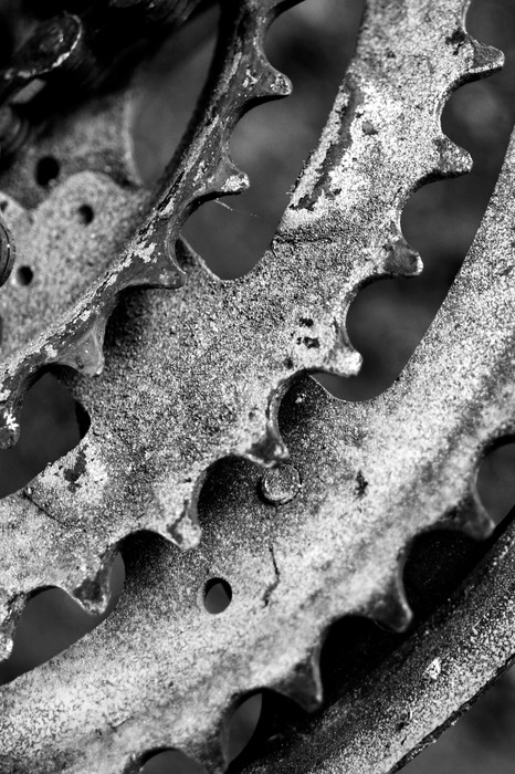 Mechanische details van de fiets