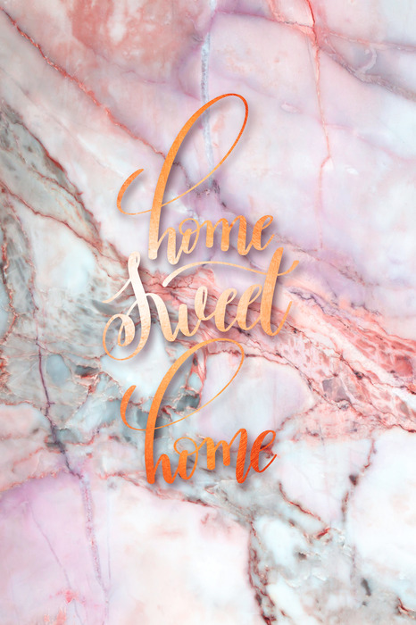 Huisinscriptie op marmeren achtergrond