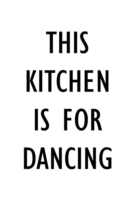 Een humoristische tekst voor in de keuken over dansen