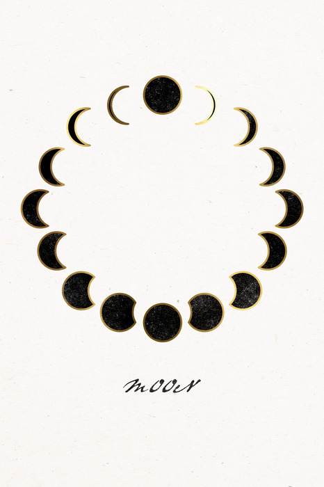 Zwarte manen in volle cyclus