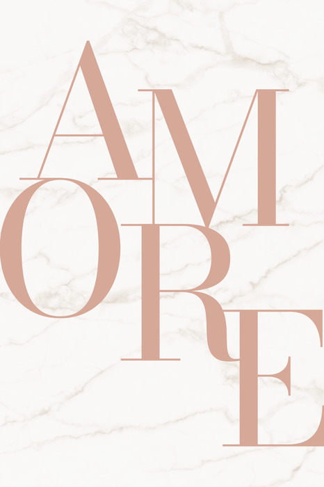 Typografie over liefde op marmer