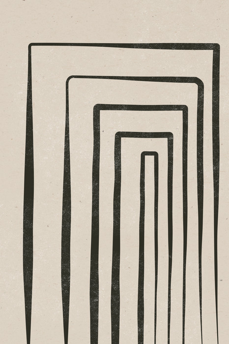 Geometrische retro-illustratie met rechthoeken