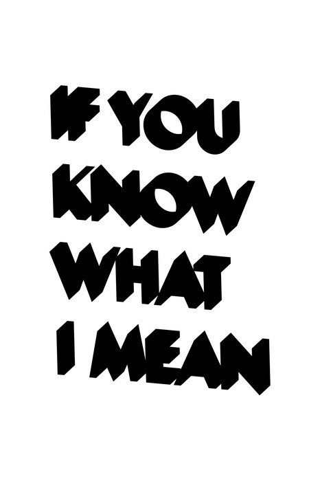 Vetgedrukte typografische tekst met toespeling