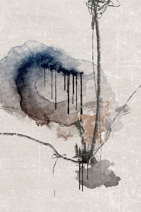 Aquarelcompositie met zachte overgangen