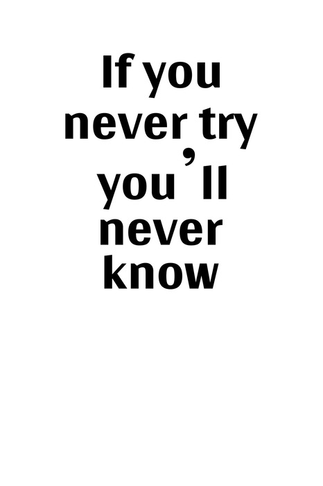 Zwarte inscriptie over stoutmoedigheid op een witte achtergrond