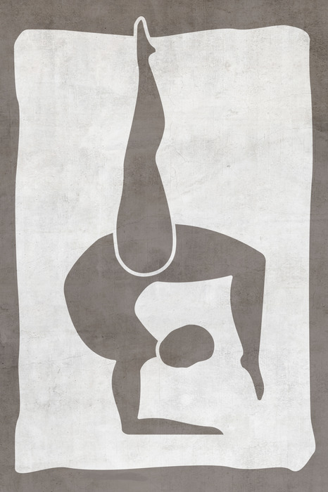 Minimalistisch silhouet van een atleet tijdens het sporten