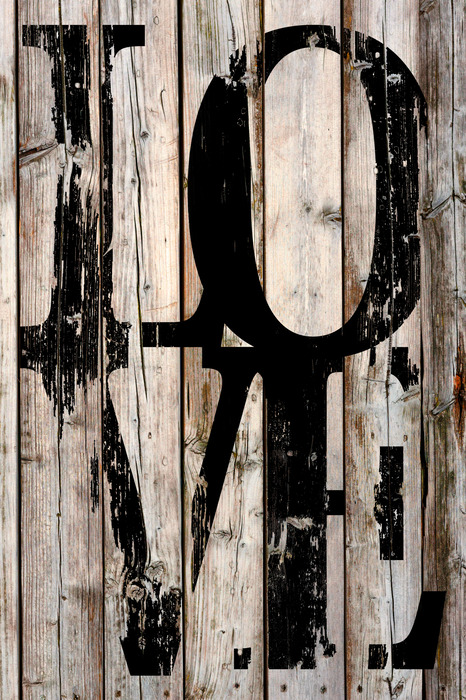 Rustieke liefdesdecoratie