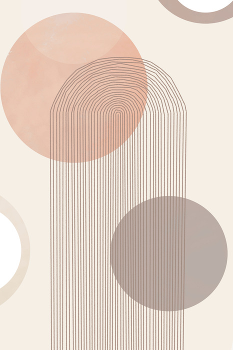 Minimalistisch patroon met pastelvormen