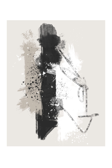 Abstracte inktvlekken