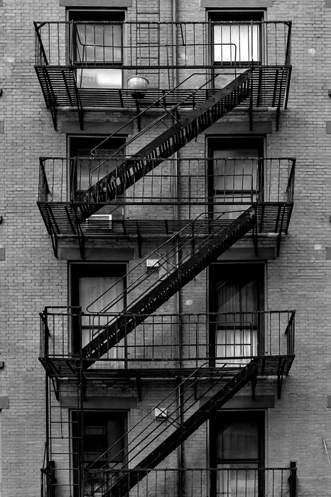 Trappen in new york-stijl