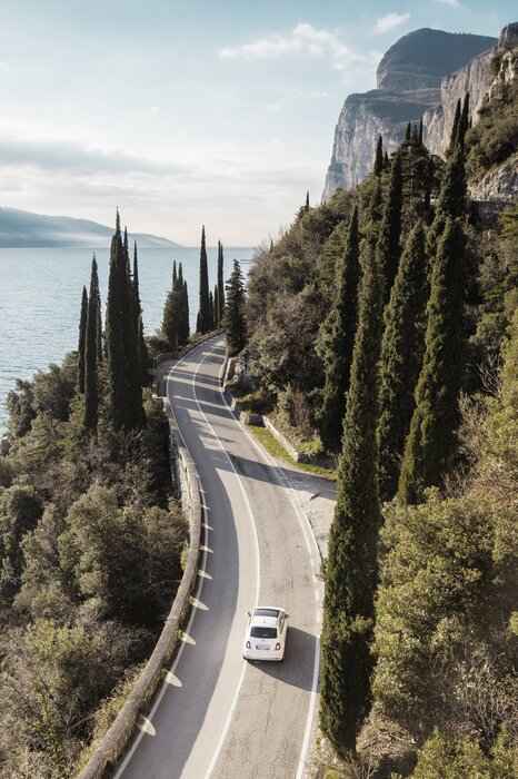 Coastal road italian landscape