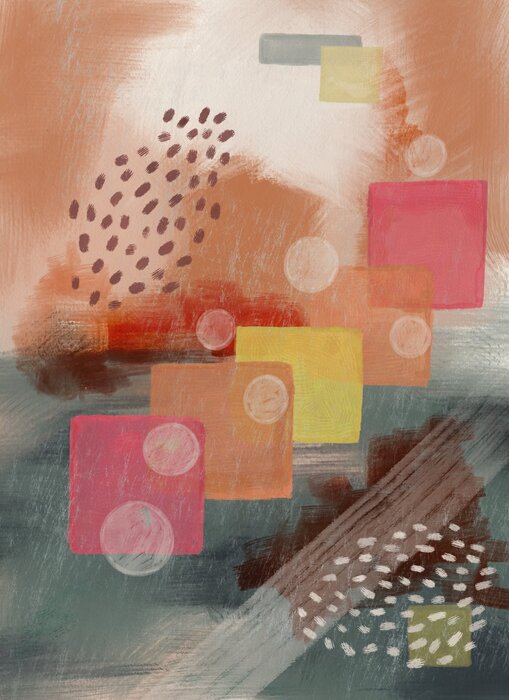 Colorful abstraction in modern style