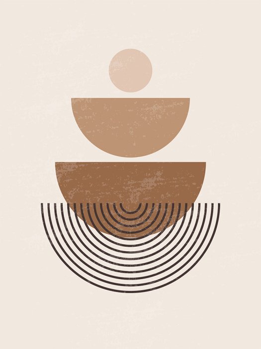 Geometric minimalism composition