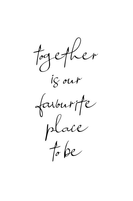 Together – quote on a white background in minimalist style