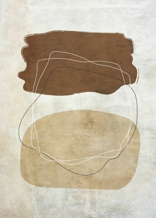 Abstract lines and shapes on a textured background