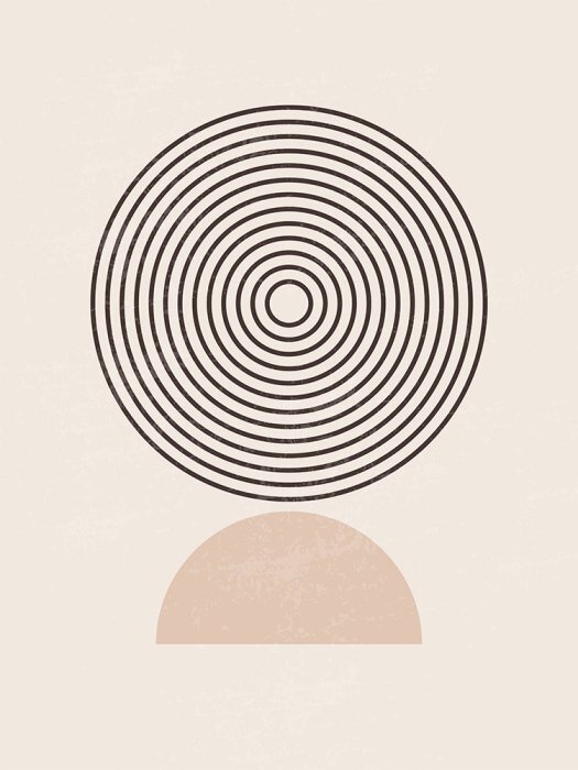 Minimalist geometric pattern composition