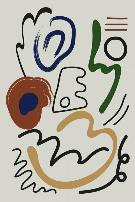 Minimalistische expressieve abstractie