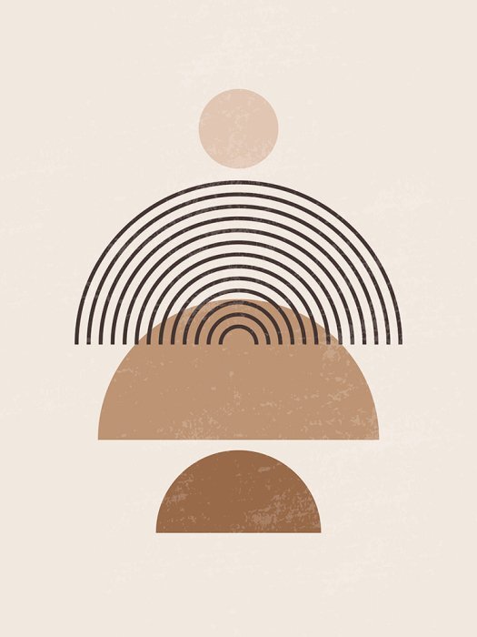 Abstract geometric composition