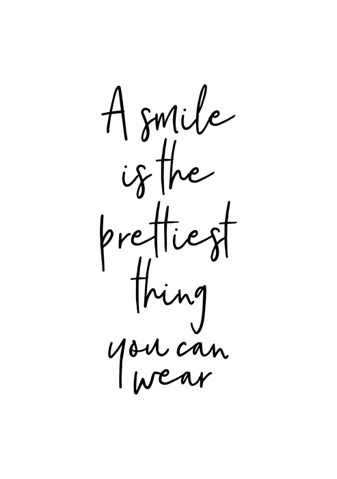 Poster Zwarte, inspirerende letters op een witte achtergrond.