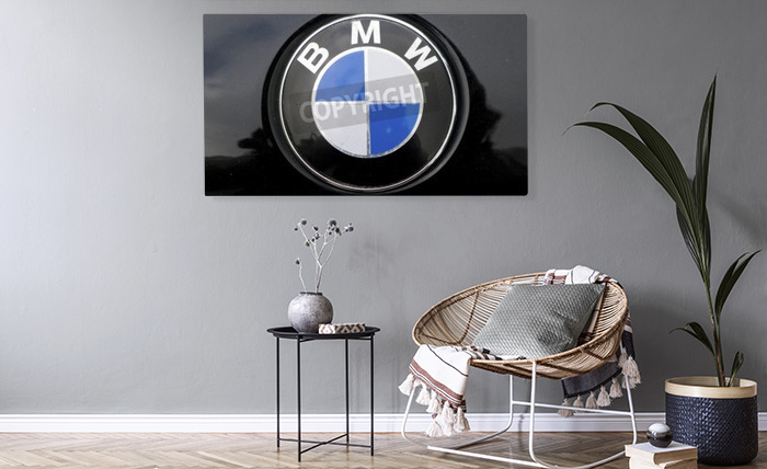 BMW, Logo, Schwarzer Hintergrund
