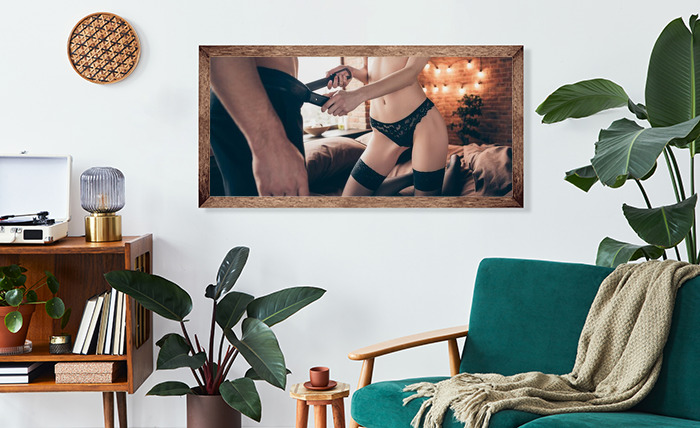 Poster Akt Frau Mann im Bett nach Maß - myredro.de, حجم الصورة 700x428